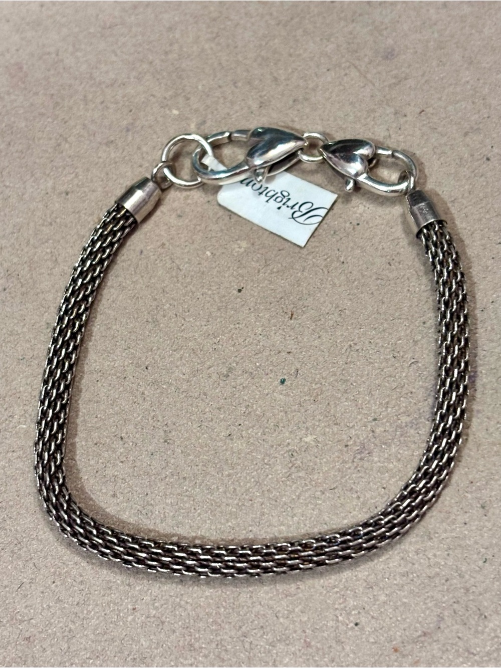 🆕 Brighton Beverly Glam bracelet Silver mesh Holds charms, beads, stoppers NWT